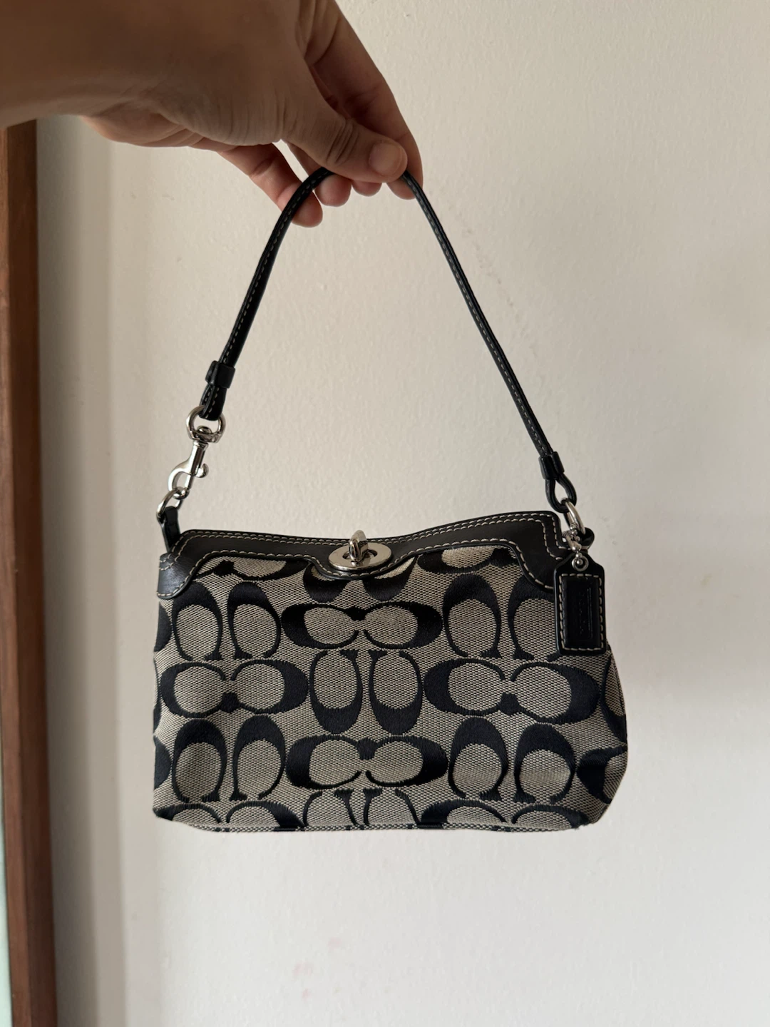 Coach Turn lock mini hobo bag