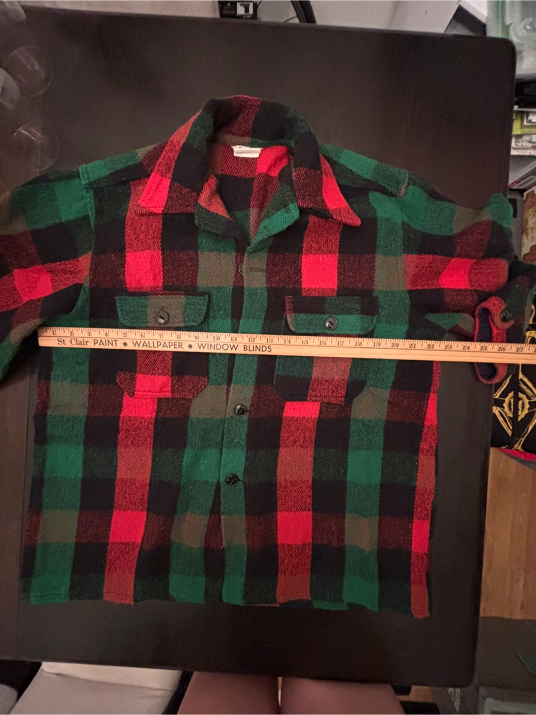 Vintage Regent Plaid Wool Shirt - photo 2