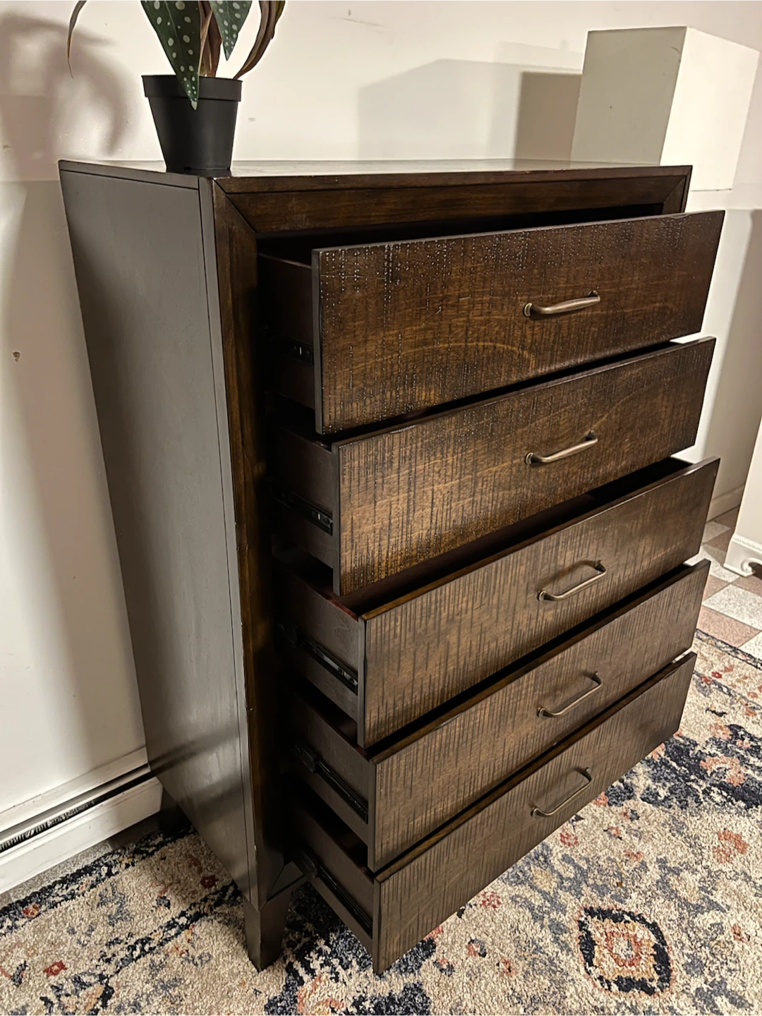 Rustic Mid-Century Style 5 Drawer Dresser - Delivery Extra - photo 2