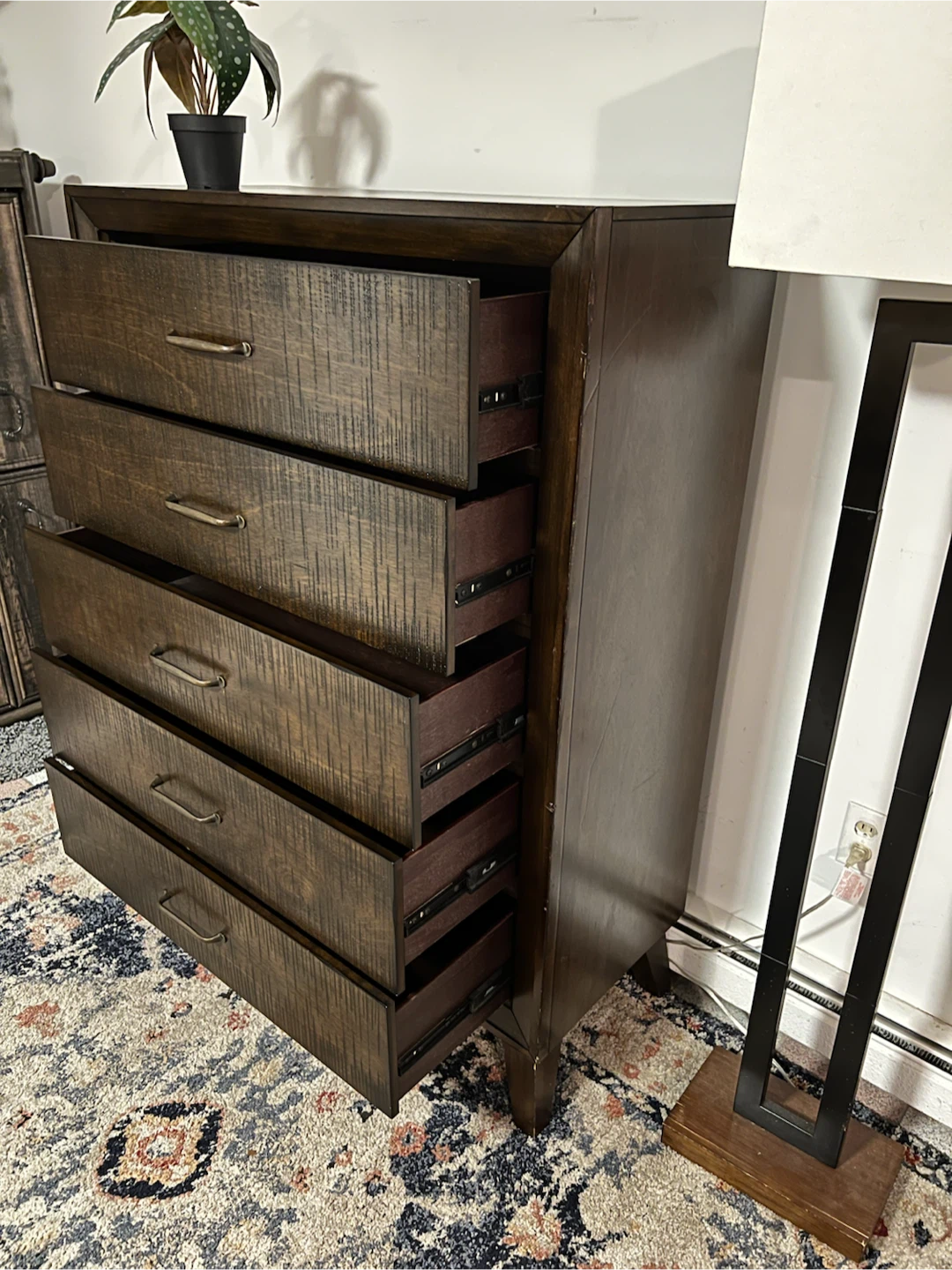 Rustic Mid-Century Style 5 Drawer Dresser - Delivery Extra - photo 3