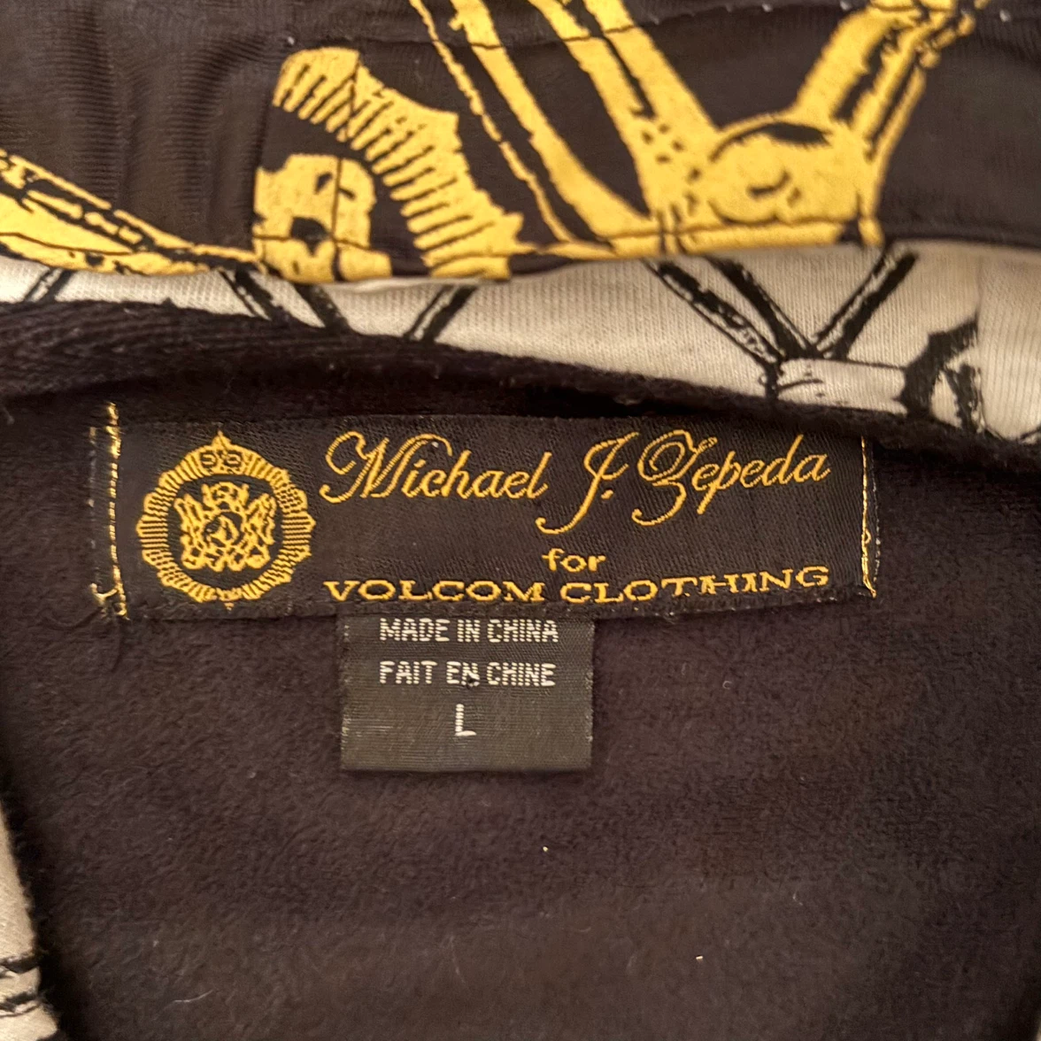 Michael J. Zepeda for Volcom Hoodie - Black/Gold - photo 5
