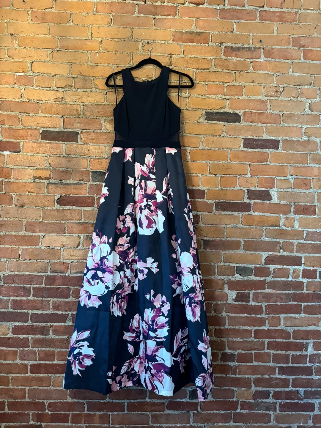 Xscape Floral Print Maxi Dress