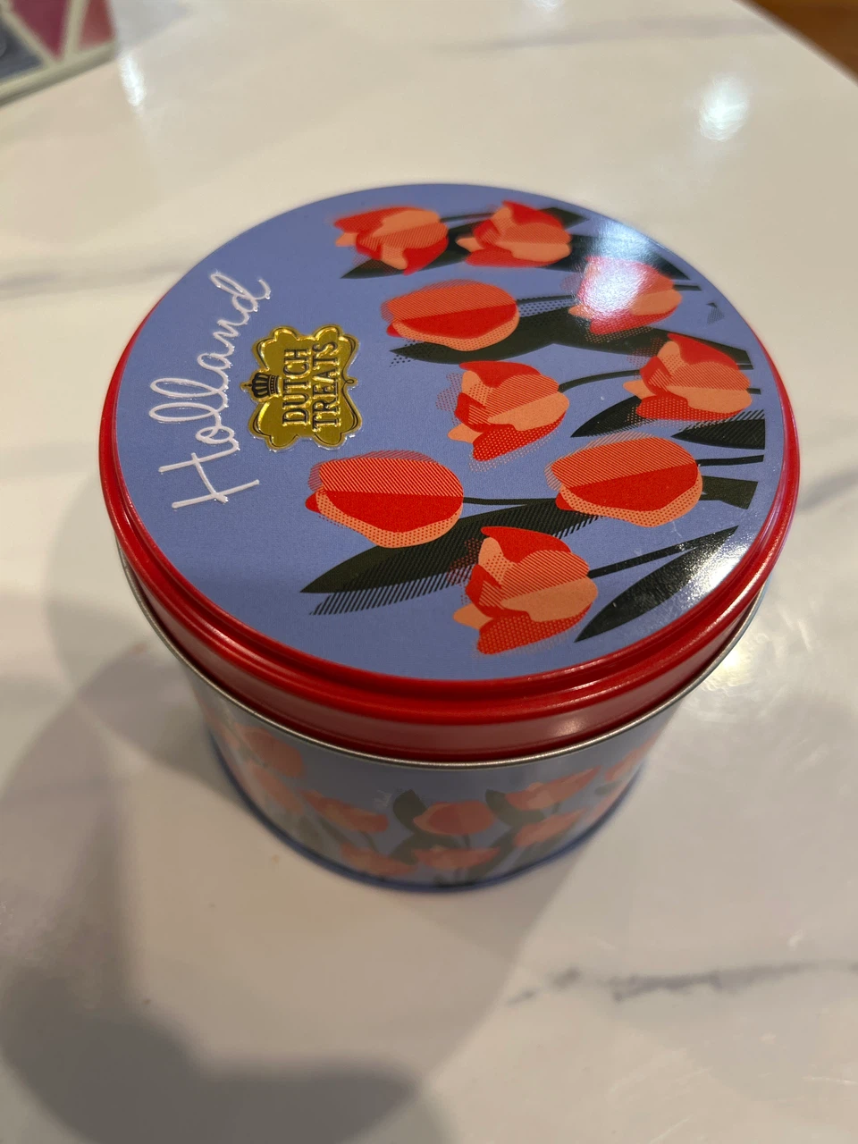 Dutch Treats Holland Tulip Tin