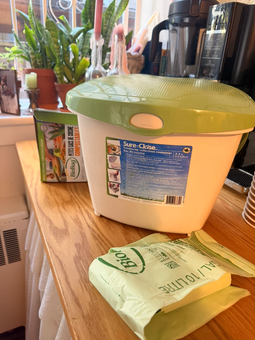 Sure-Close Foodscrap Collection Container 7.1L