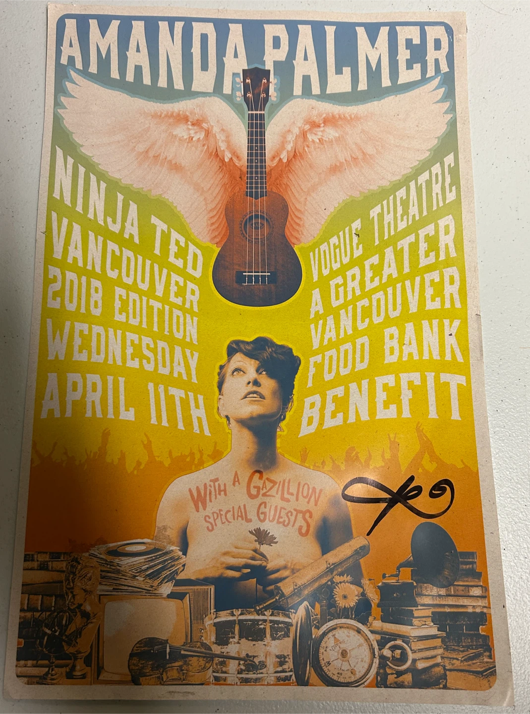 Amanda Palmer 2018 Vancouver Concert Poster