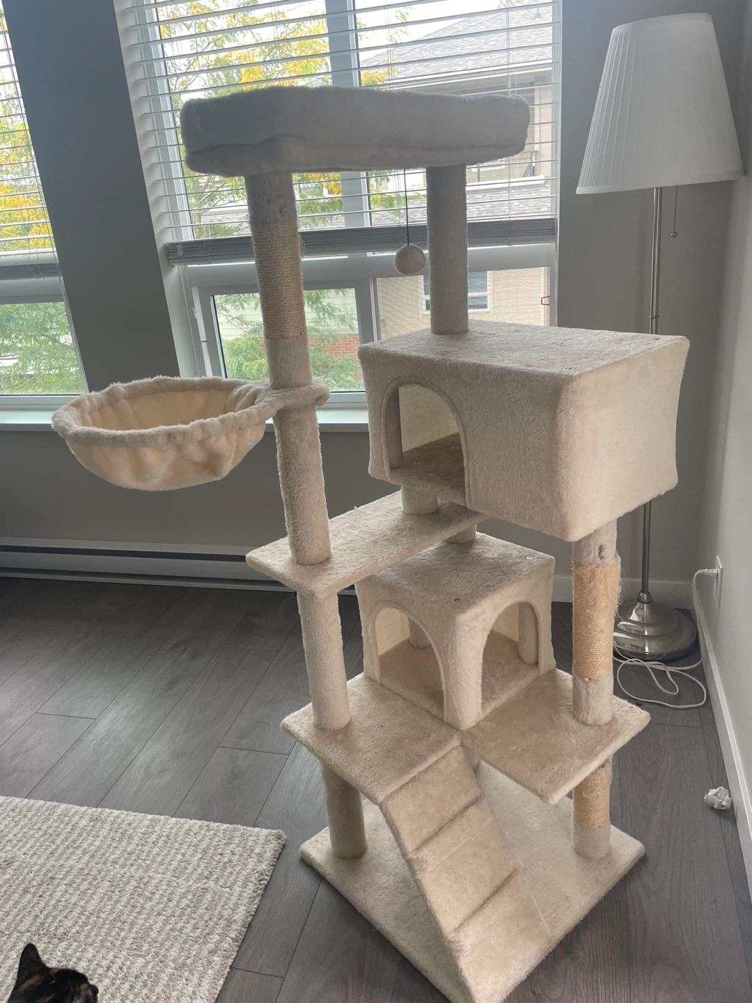 Large Beige Cat Tree Tower