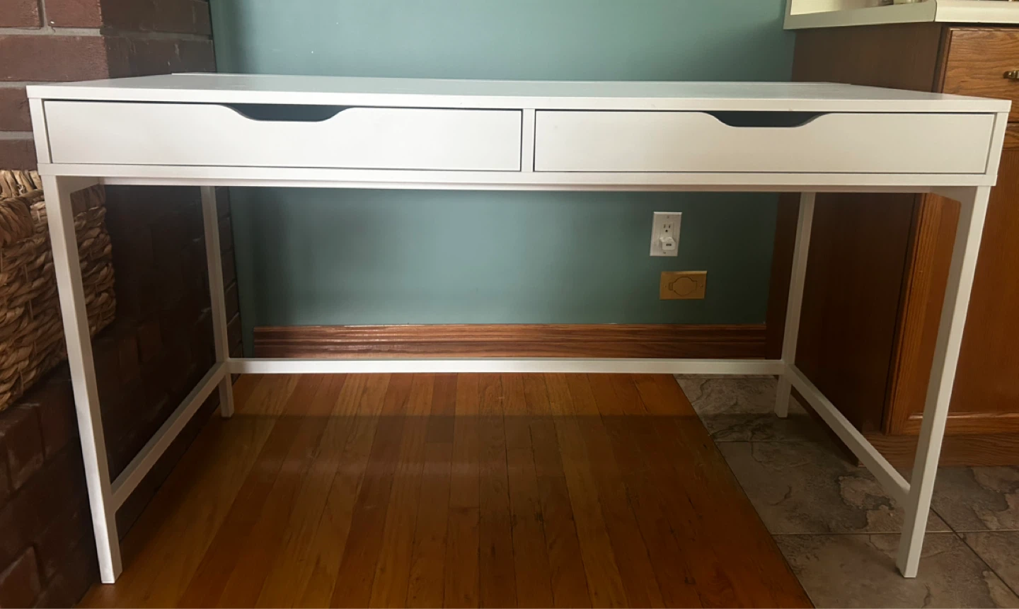 White IKEA ALEX Desk