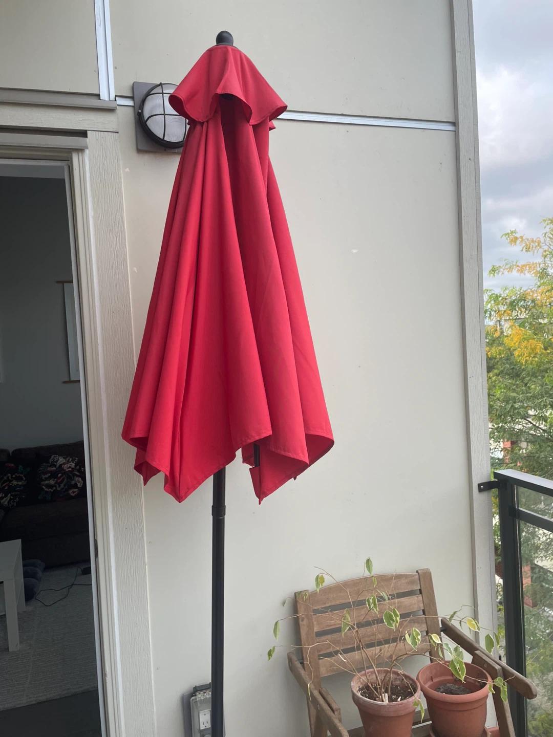 Red Patio Umbrella - photo 2