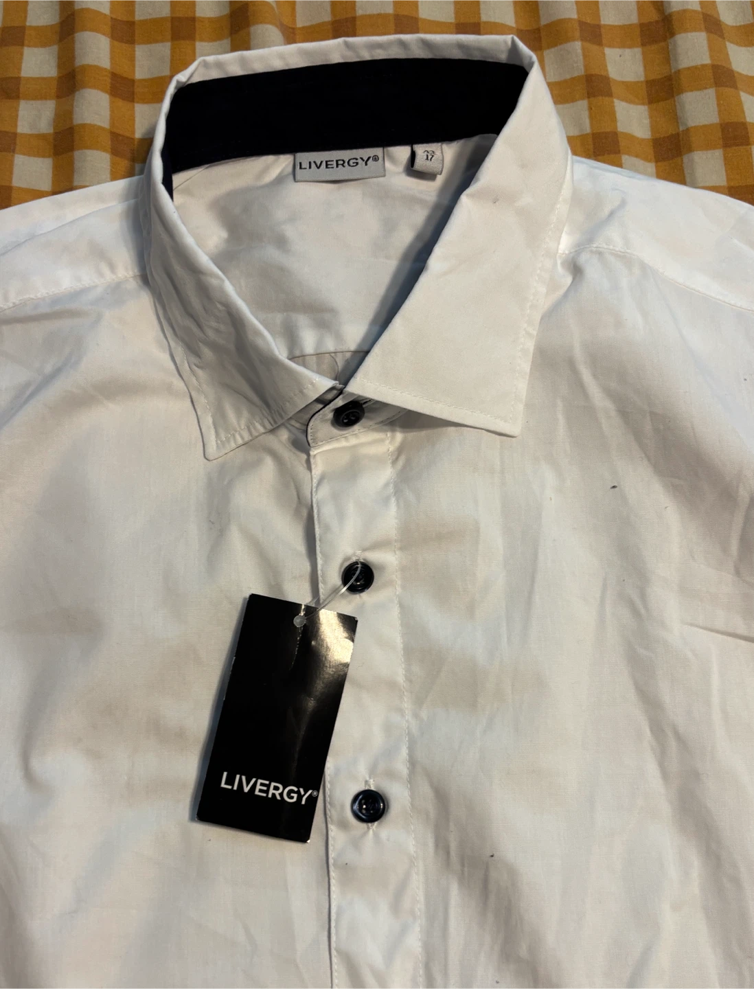 Livergy white dress shirt, size 17/43 (brand new)