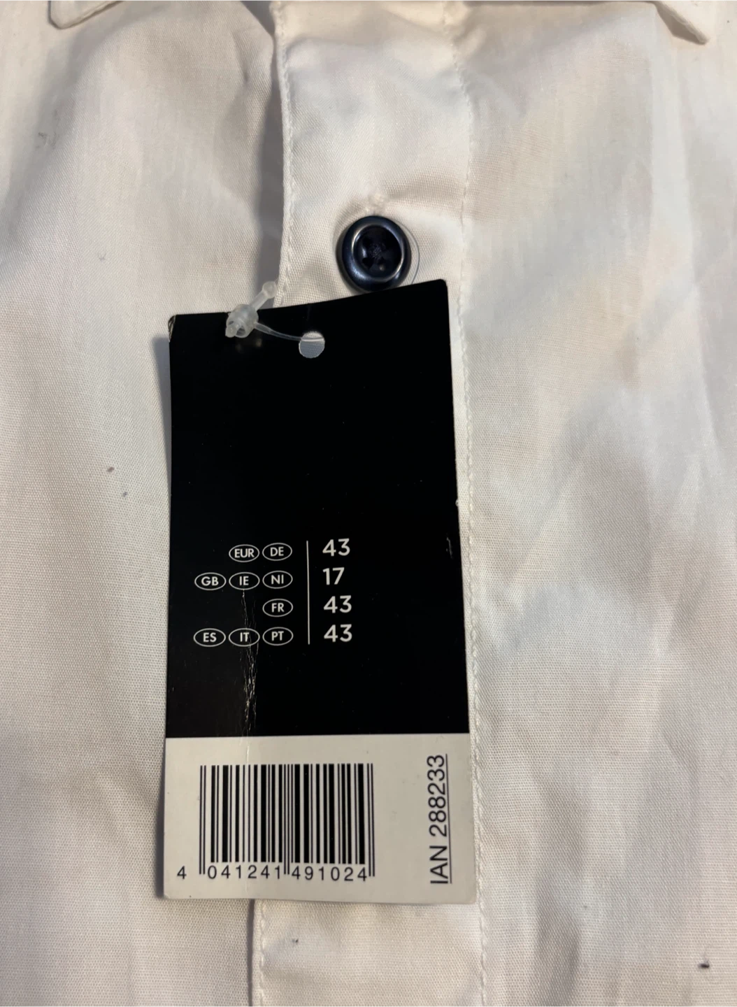 Livergy white dress shirt, size 17/43 (brand new) - photo 2