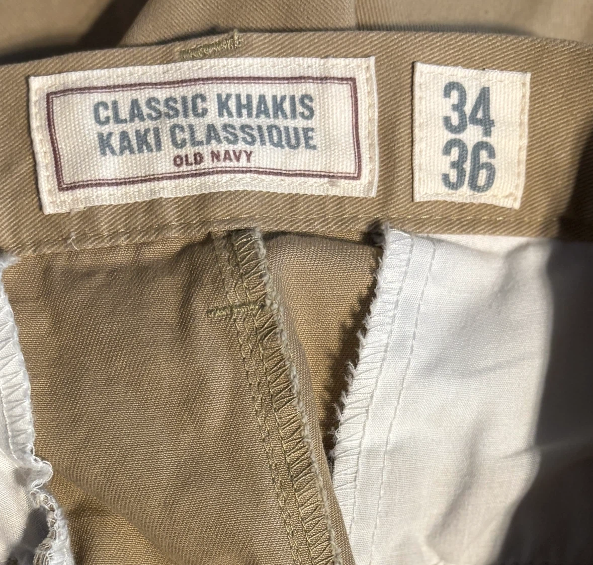 Classic Khaki Pants 34x36 by Old Navy (brand new) - photo 3