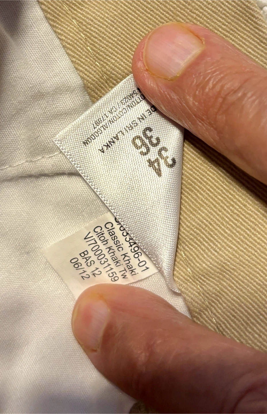 Classic Khaki Pants 34x36 by Old Navy (brand new) - photo 4