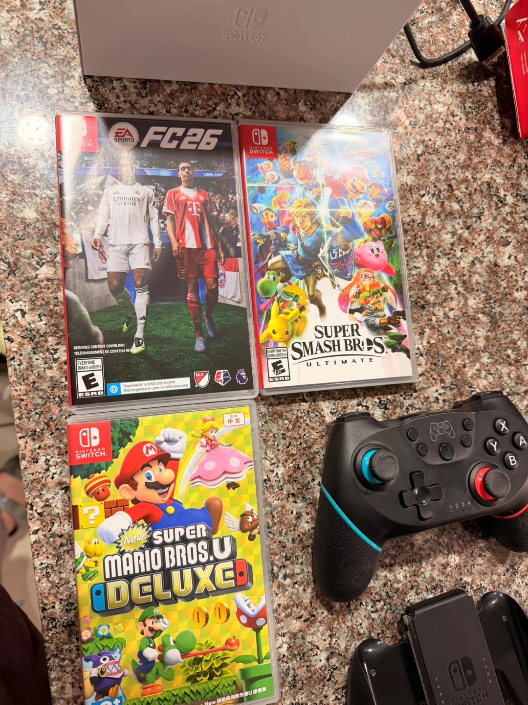 Nintendo Switch OLED Model with Games and Accessories - photo 2
