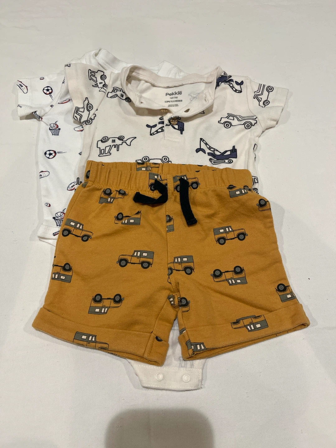 Pekkle and Carter's 12M Baby Boy Clothing Set