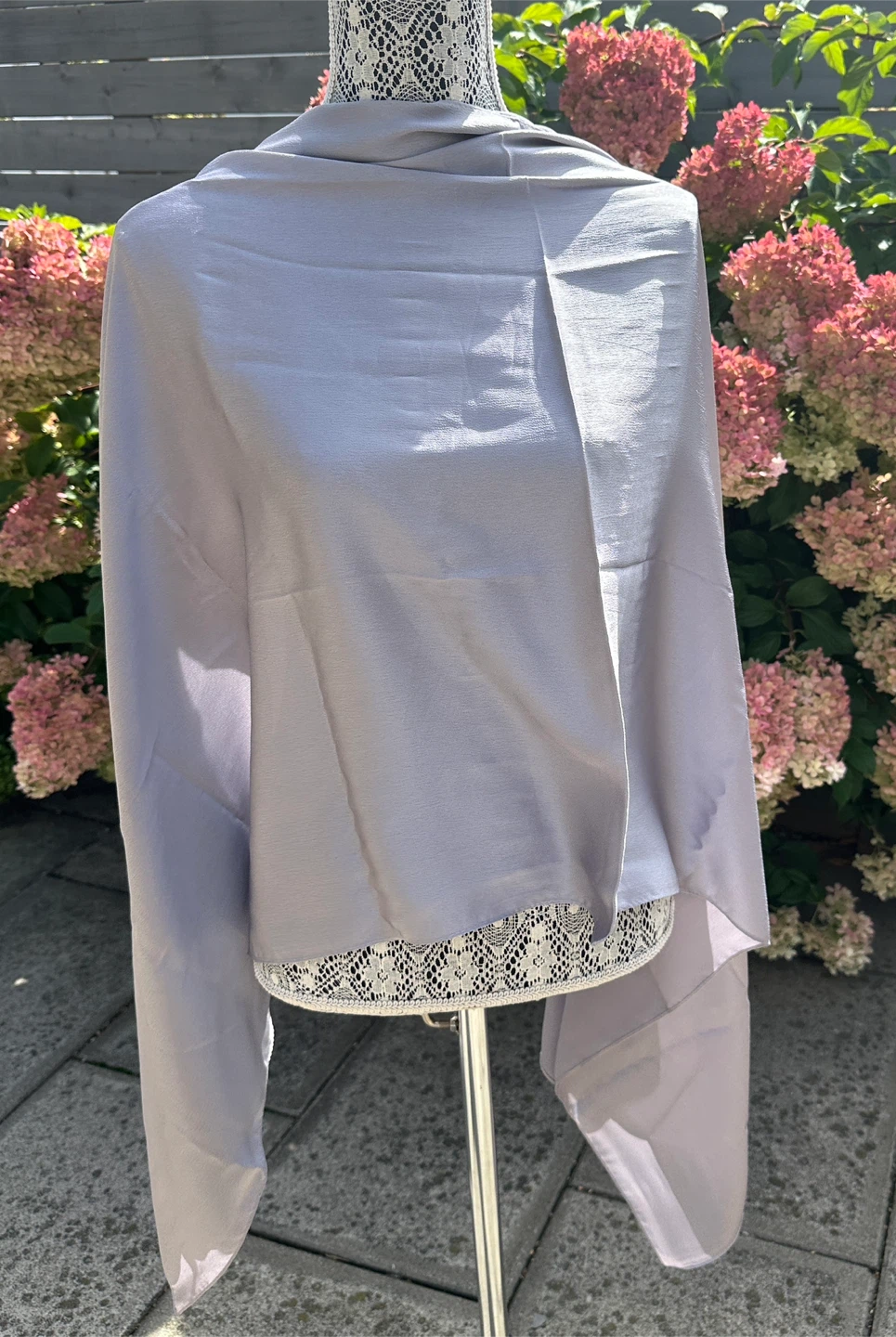 Silver Scarf/Shawl - New