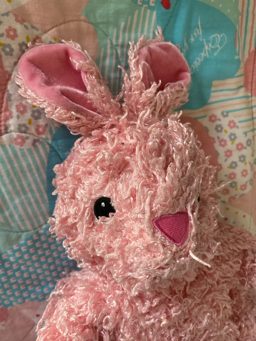Fluffy Pink Bunny Plush – Super Soft & Sweet! 🐰💖 - photo 2