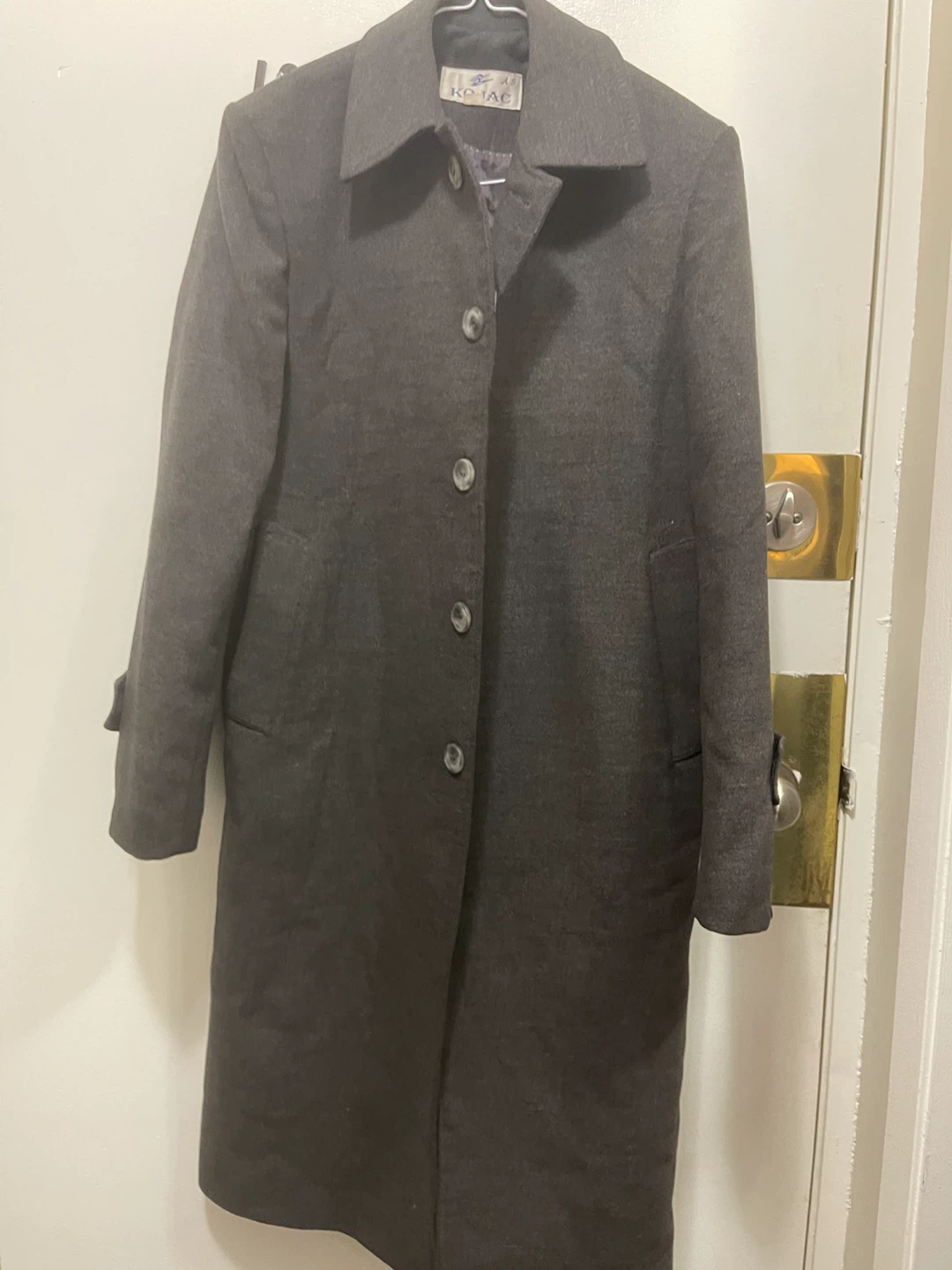 Kojac Charcoal Grey Wool Overcoat - photo 2