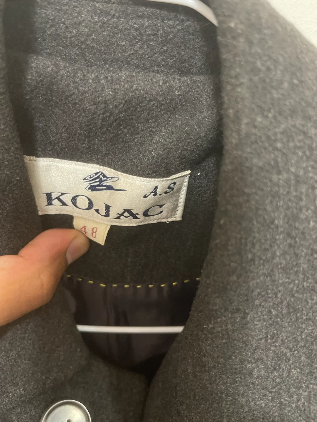 Kojac Charcoal Grey Wool Overcoat - photo 3
