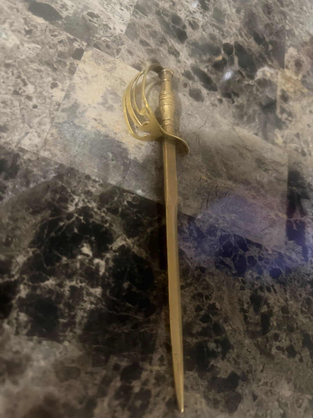 Vintage Brass Sword Letter Opener - photo 3