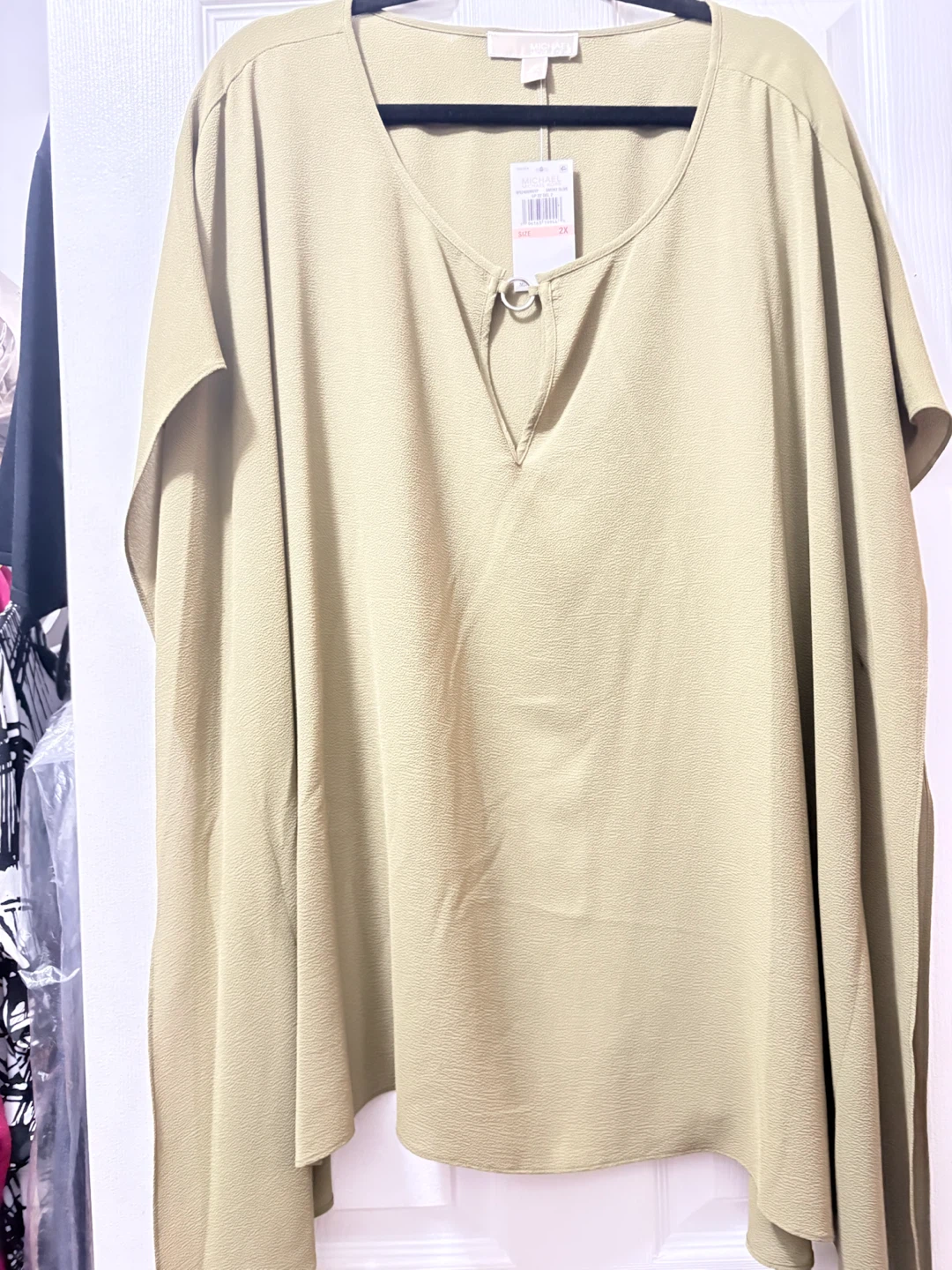 Michael Kors Women's Top Smoky Olive 2X - photo 2