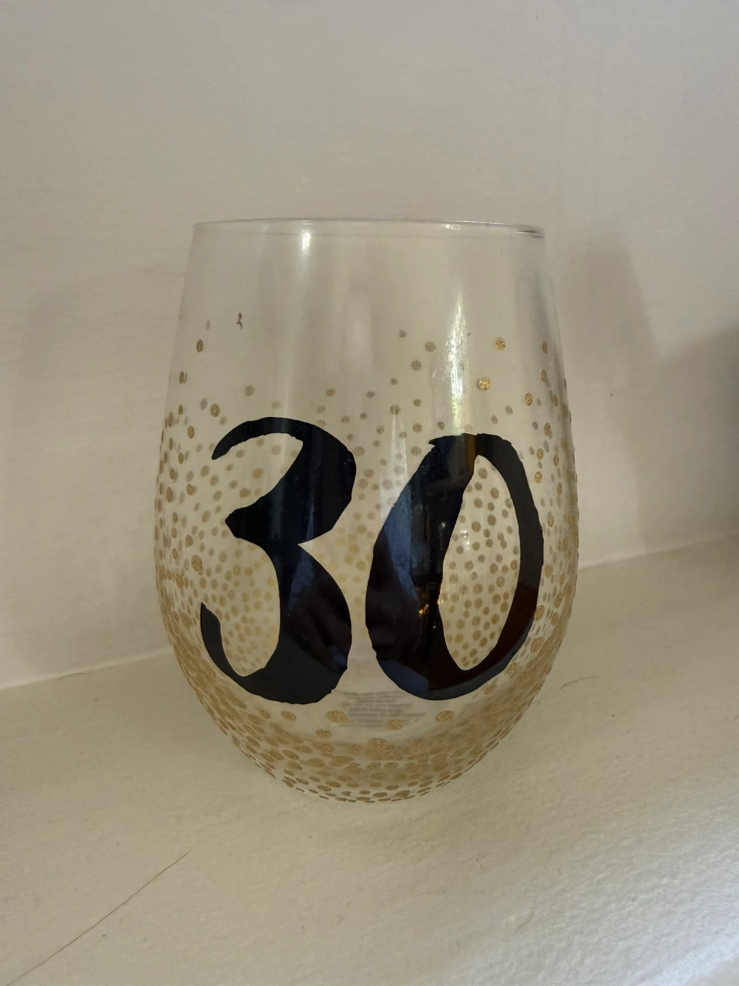 Stemless wine glass “30”