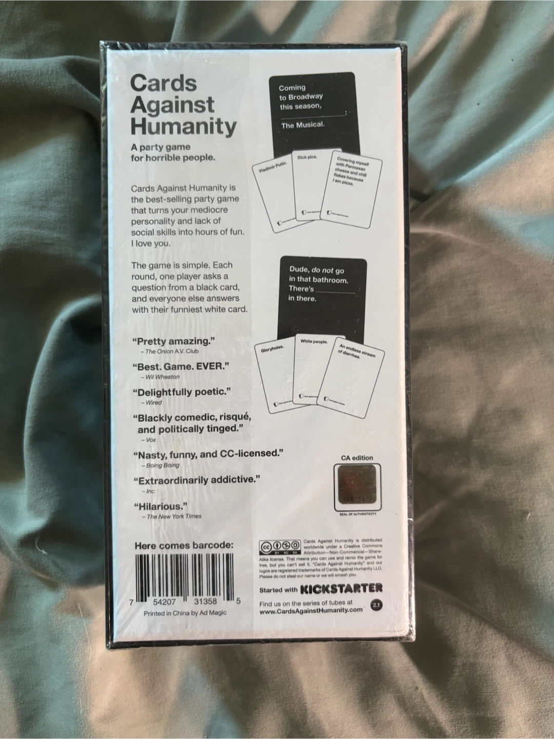 Cards Against Humanity Party Game - photo 2