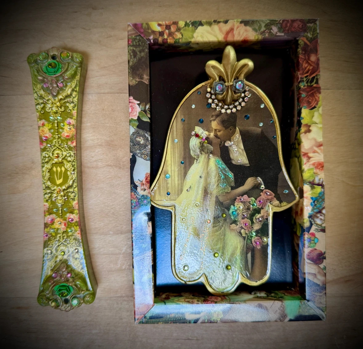 Michal Negrin Wedding Hamsa – Swarovski Crystals – Never Used