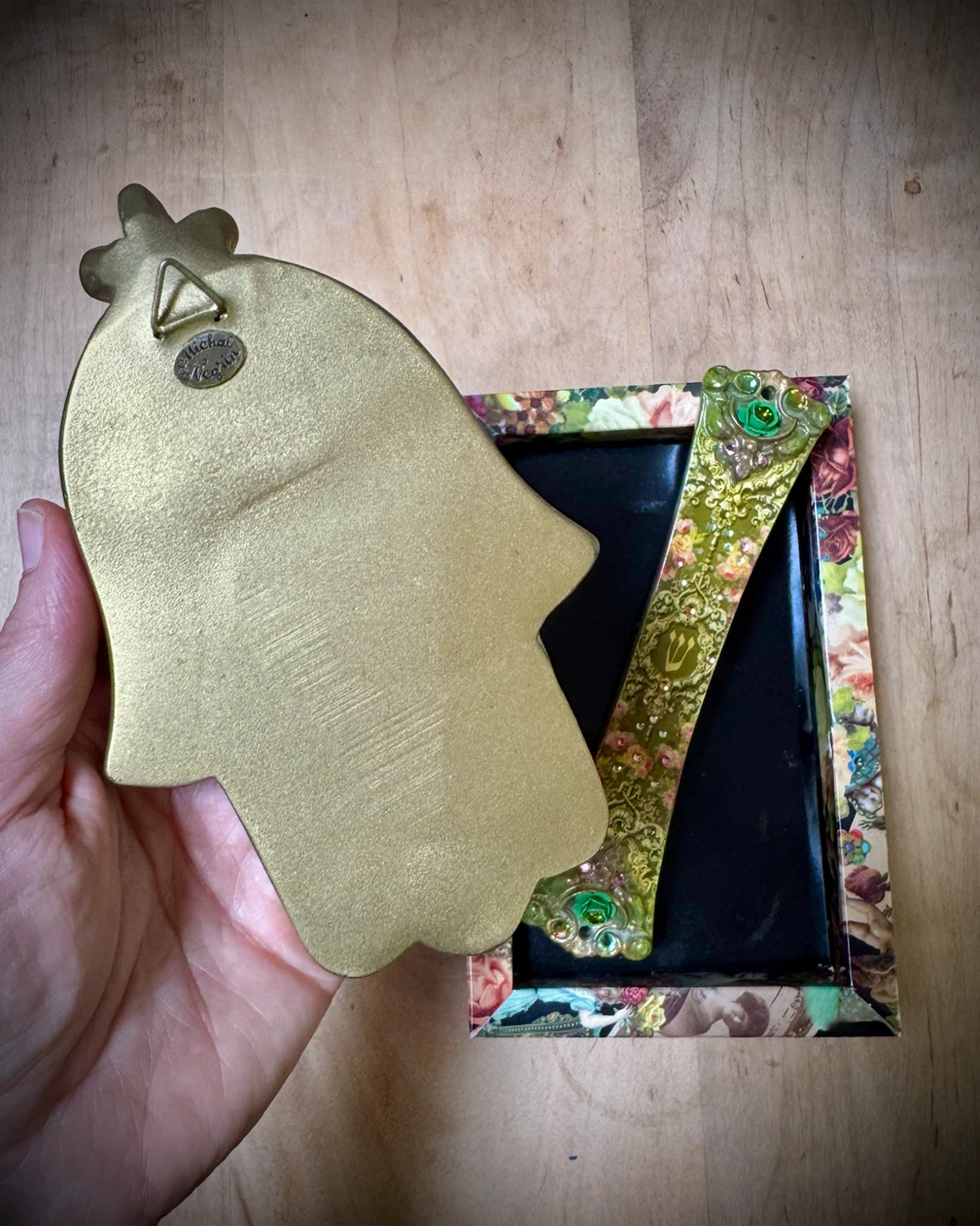 Michal Negrin Wedding Hamsa – Swarovski Crystals – Never Used - photo 3