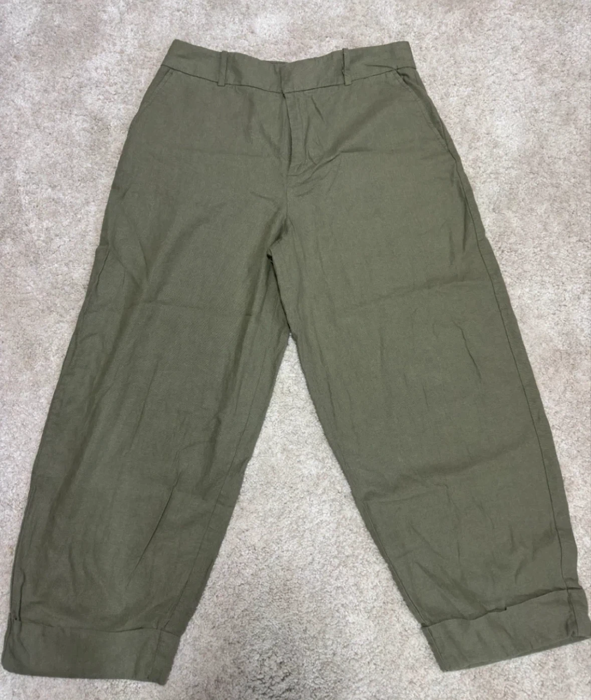 Zara Olive Green Trousers