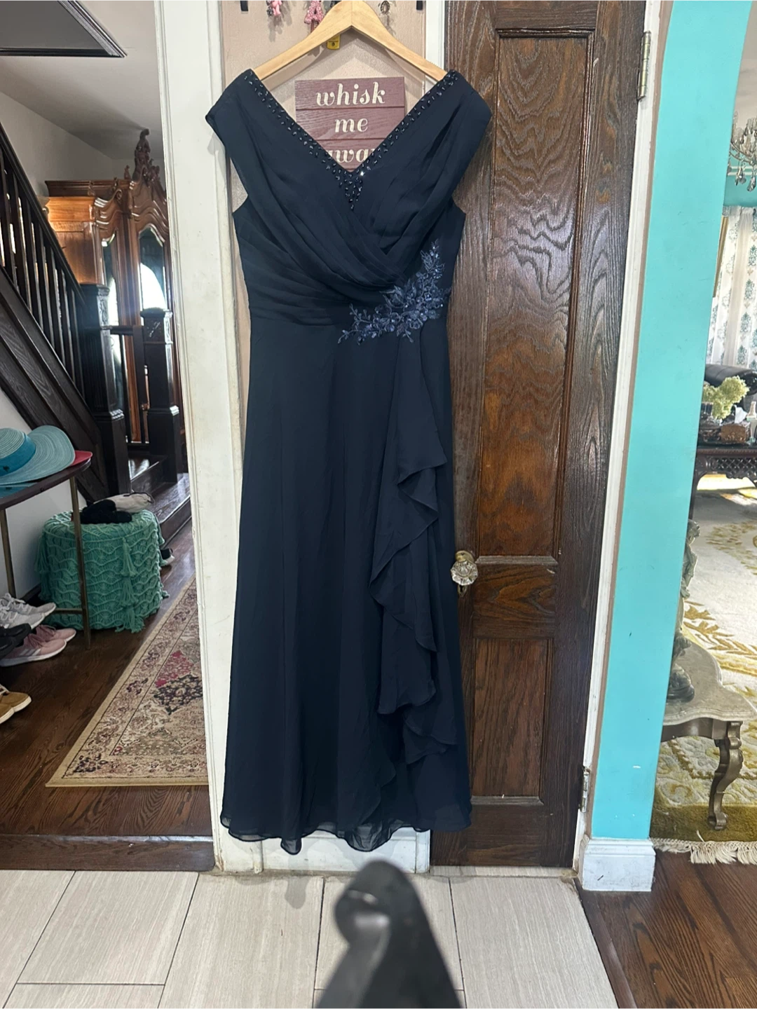 Navy Blue Formal Evening Dress