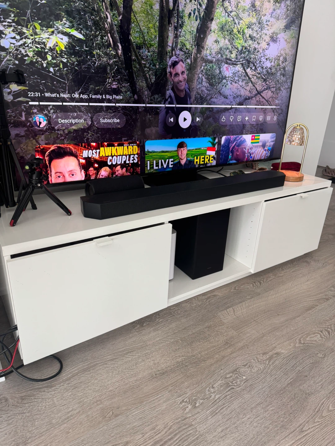 White TV Media Console Unit