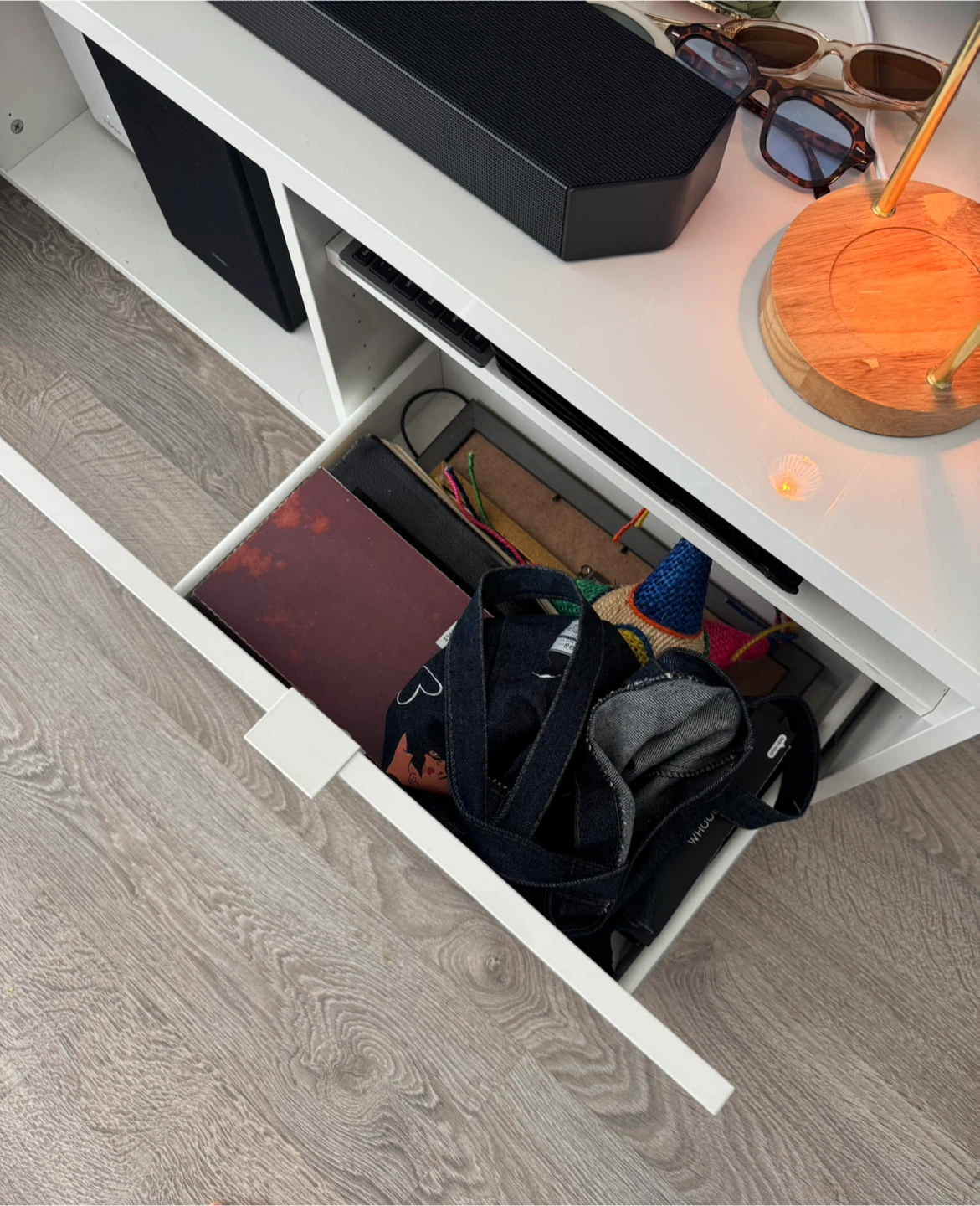 White TV Media Console Unit - photo 4