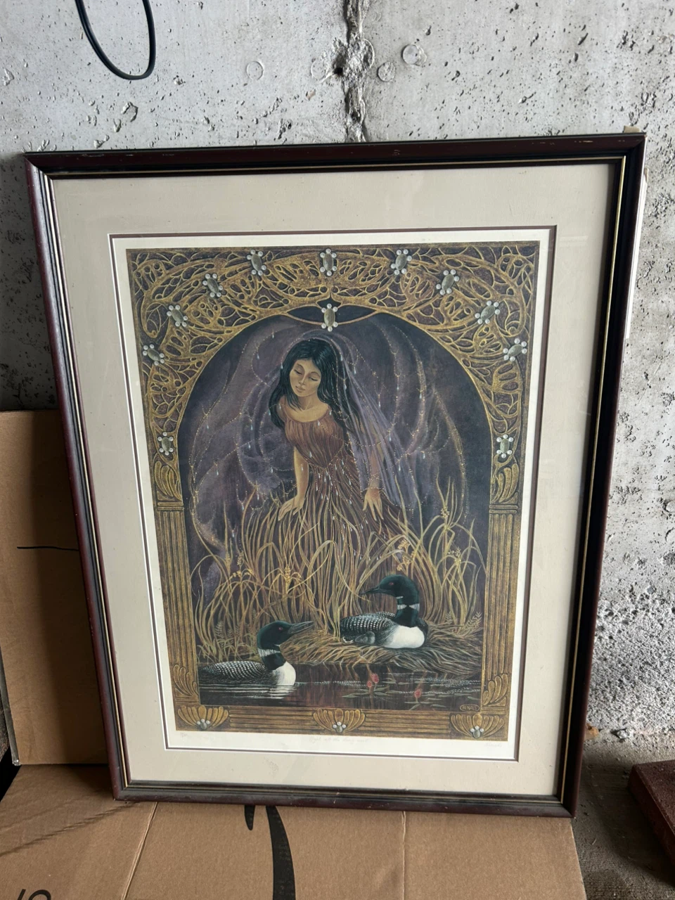 Renals Night at the Loon Pool Framed Print - photo 5