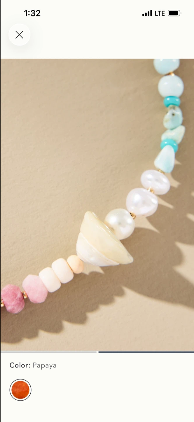 BNWT Anthropologie Rainbow Stone Necklace - photo 3