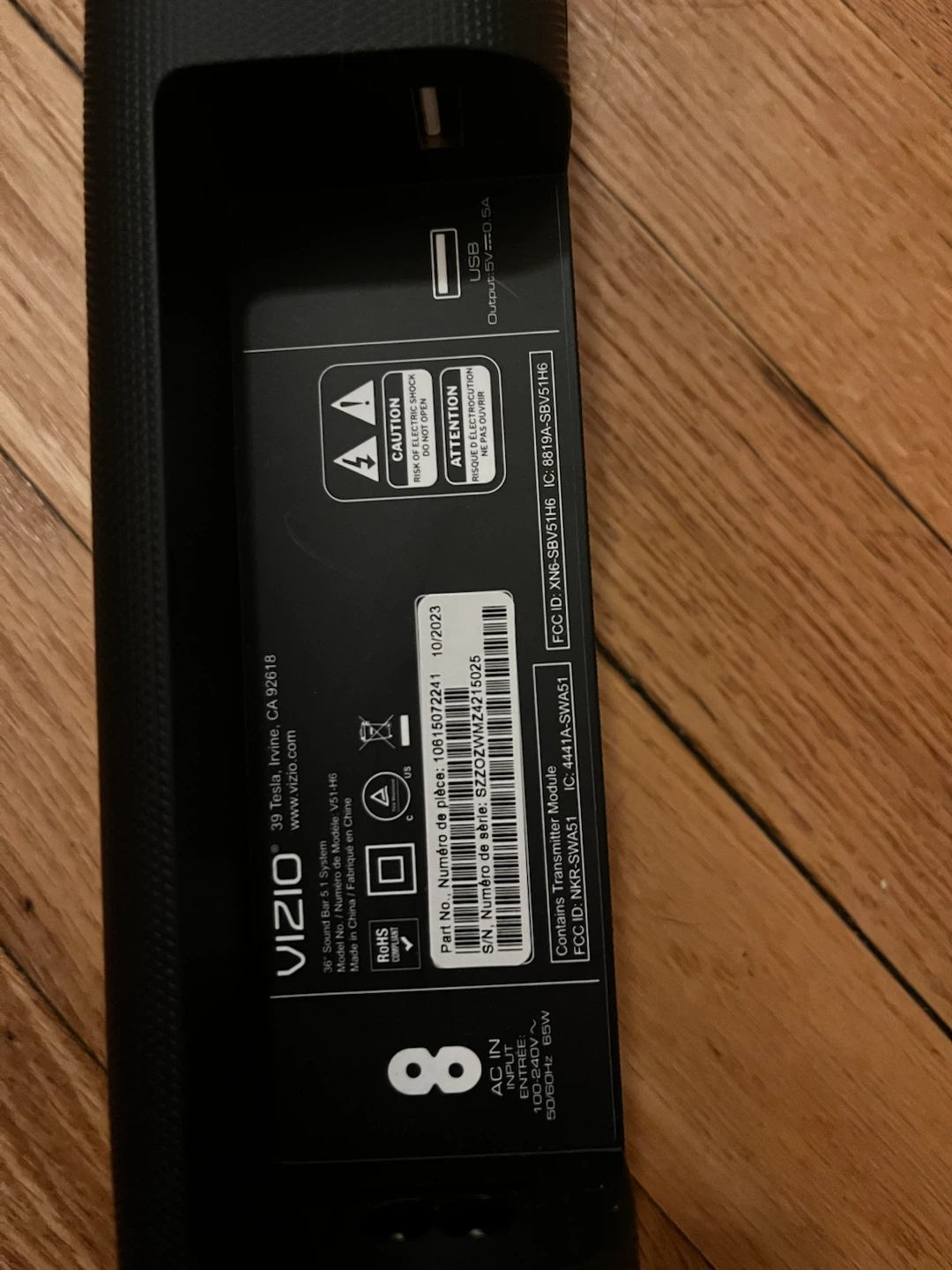 VIZIO V-Series 5.1 Soundbar System - photo 5