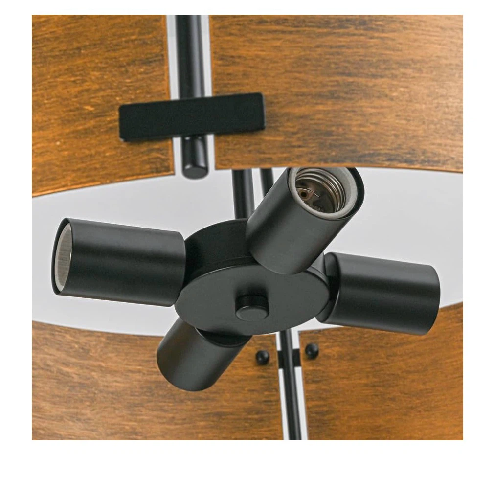 Drum Chandeliers for Dining Room,56 CM Copper Bronze Metal - photo 4