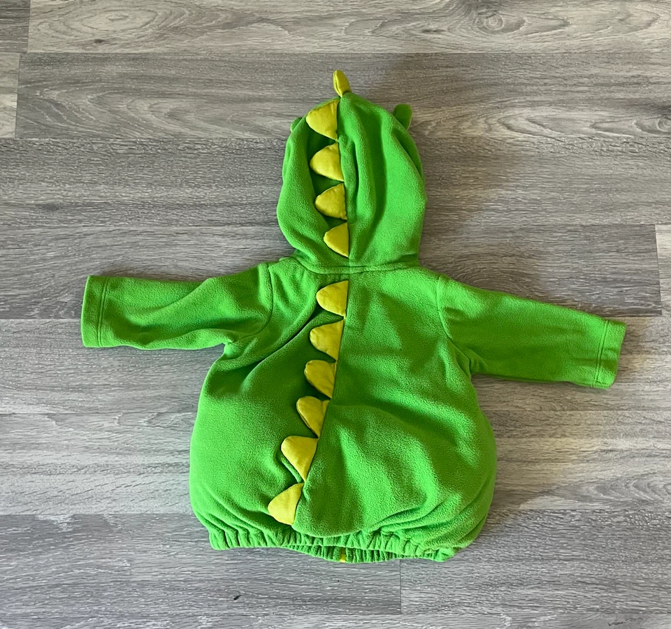Green Dinosaur Fleece Baby Costume - photo 2