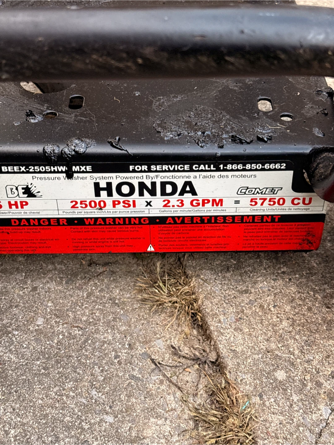 BE Pressure Washer Frame for Honda Engine - photo 3