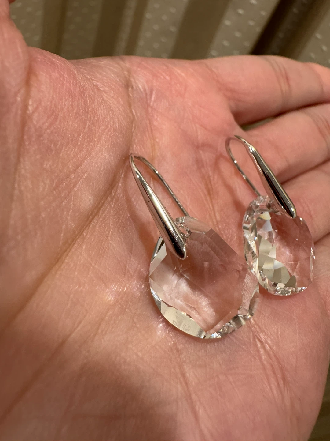 Swarovski clear drop earrings - photo 2