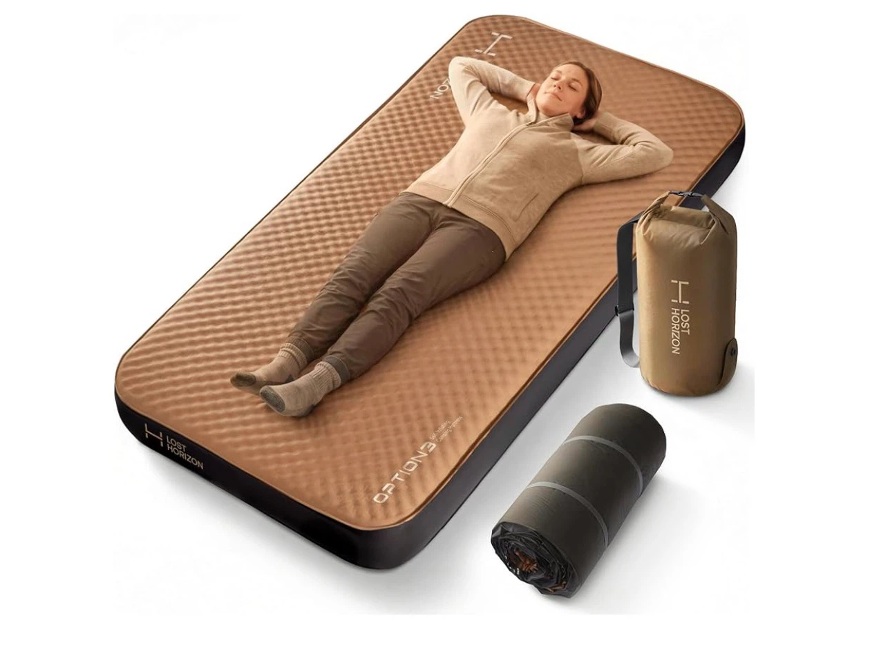 Self-Inflating Foam Camping Mattress, Twin, 4.5"