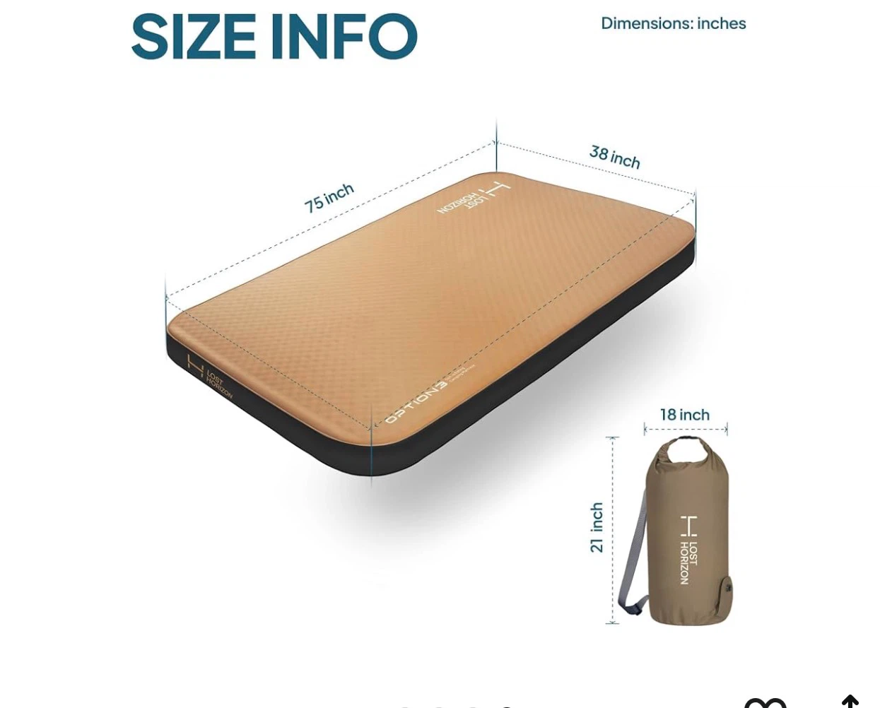 Self-Inflating Foam Camping Mattress, Twin, 4.5" - photo 2