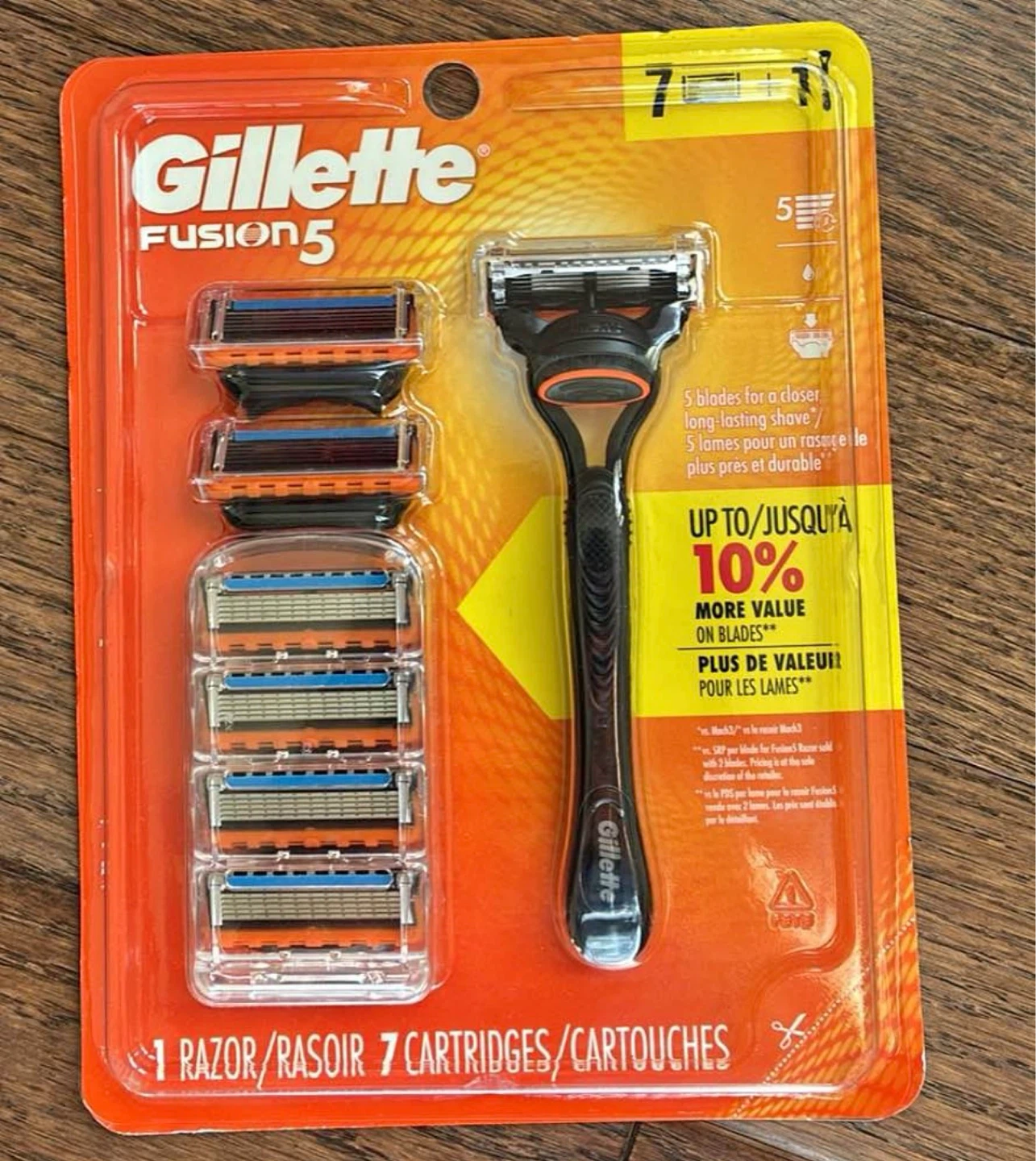 Gillette Fusion5 Razor with 7 Cartridges
