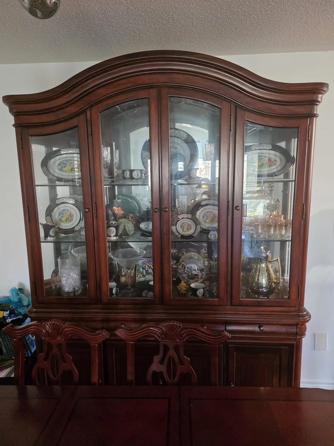 Large Wooden China Cabinet