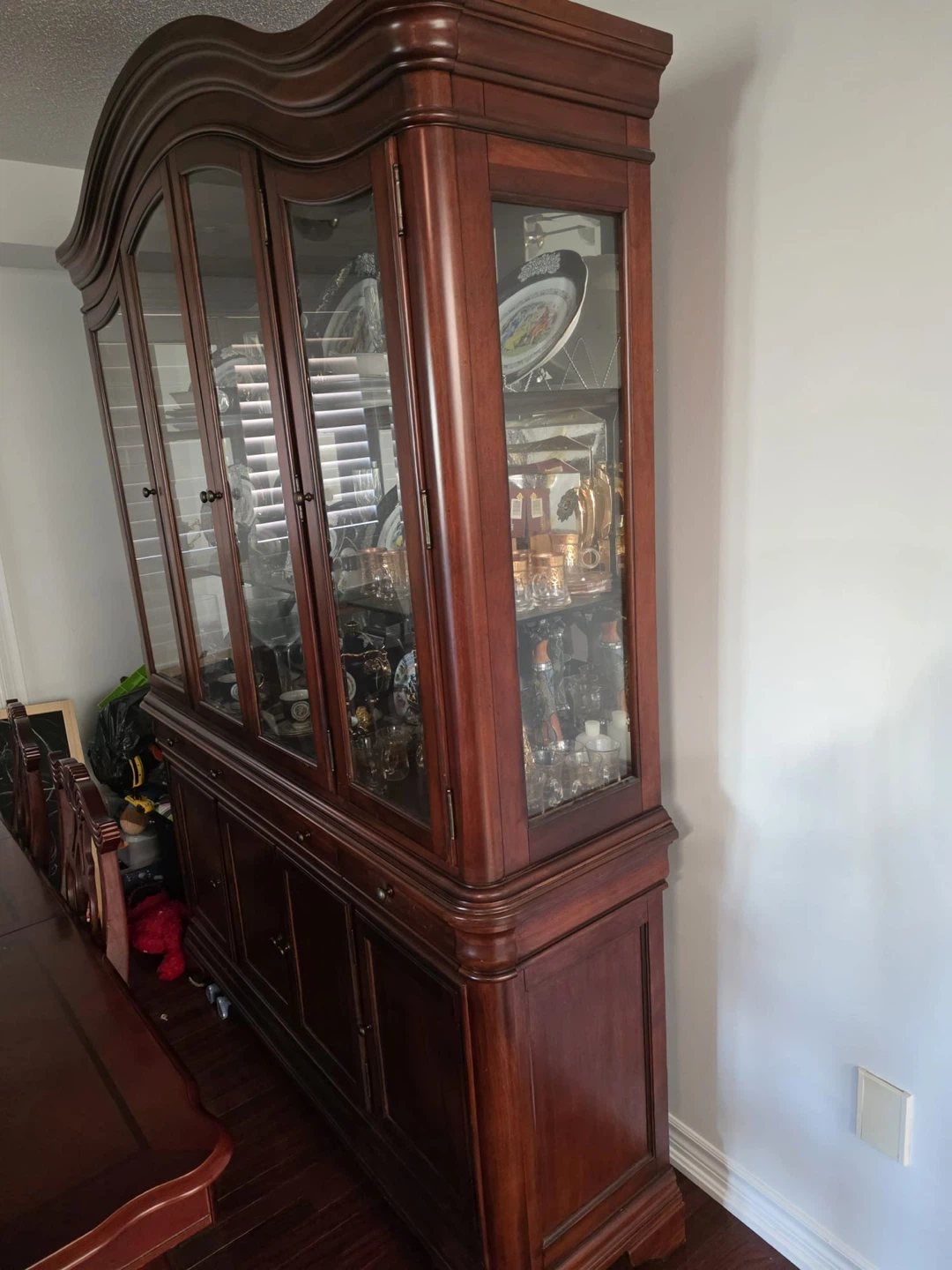 Large Wooden China Cabinet - photo 2