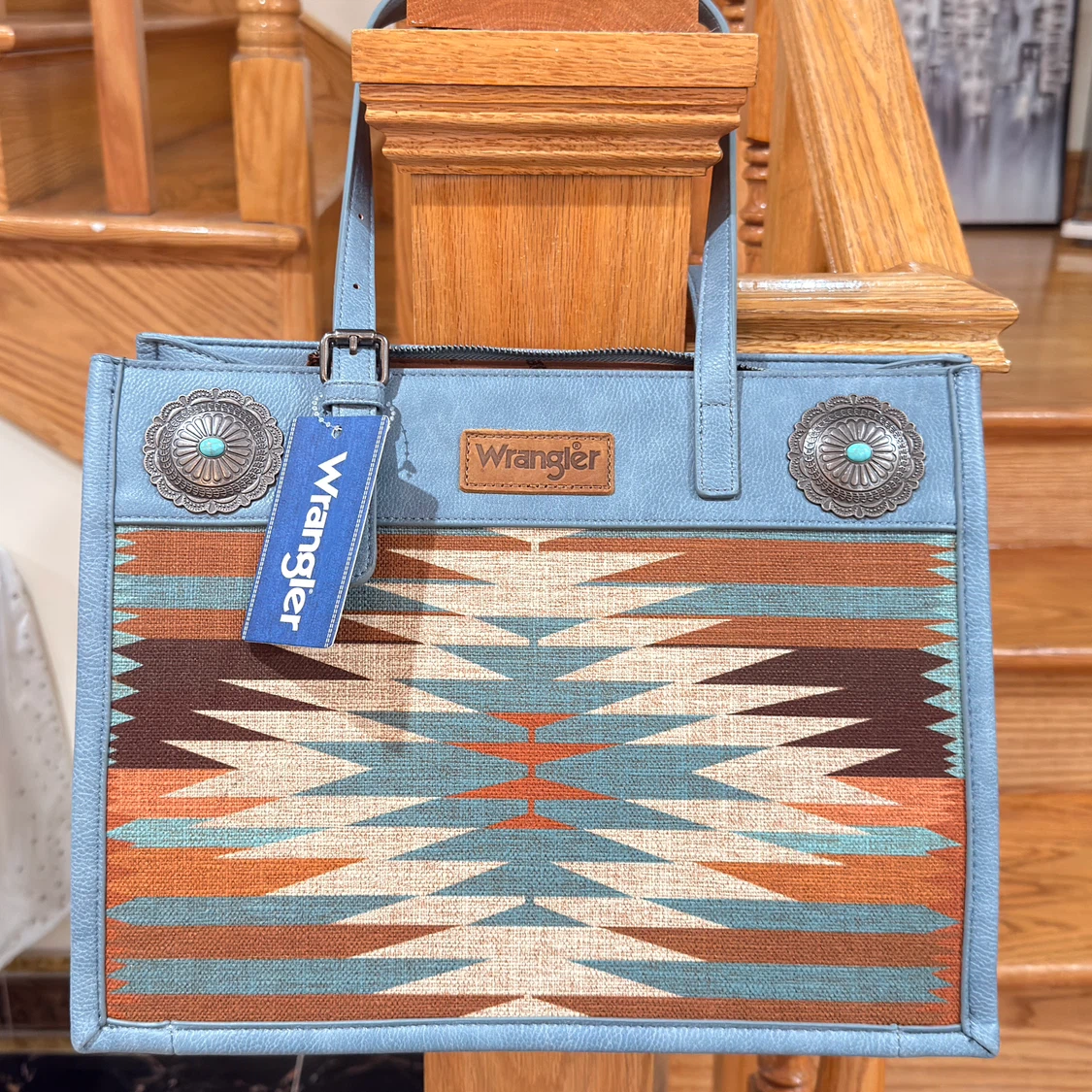 Wrangler Southwestern Print Tote Bag