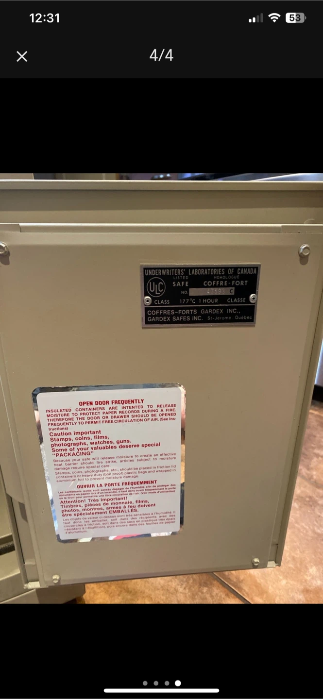 Sears Gardex Fire-Resistant Safe - photo 3