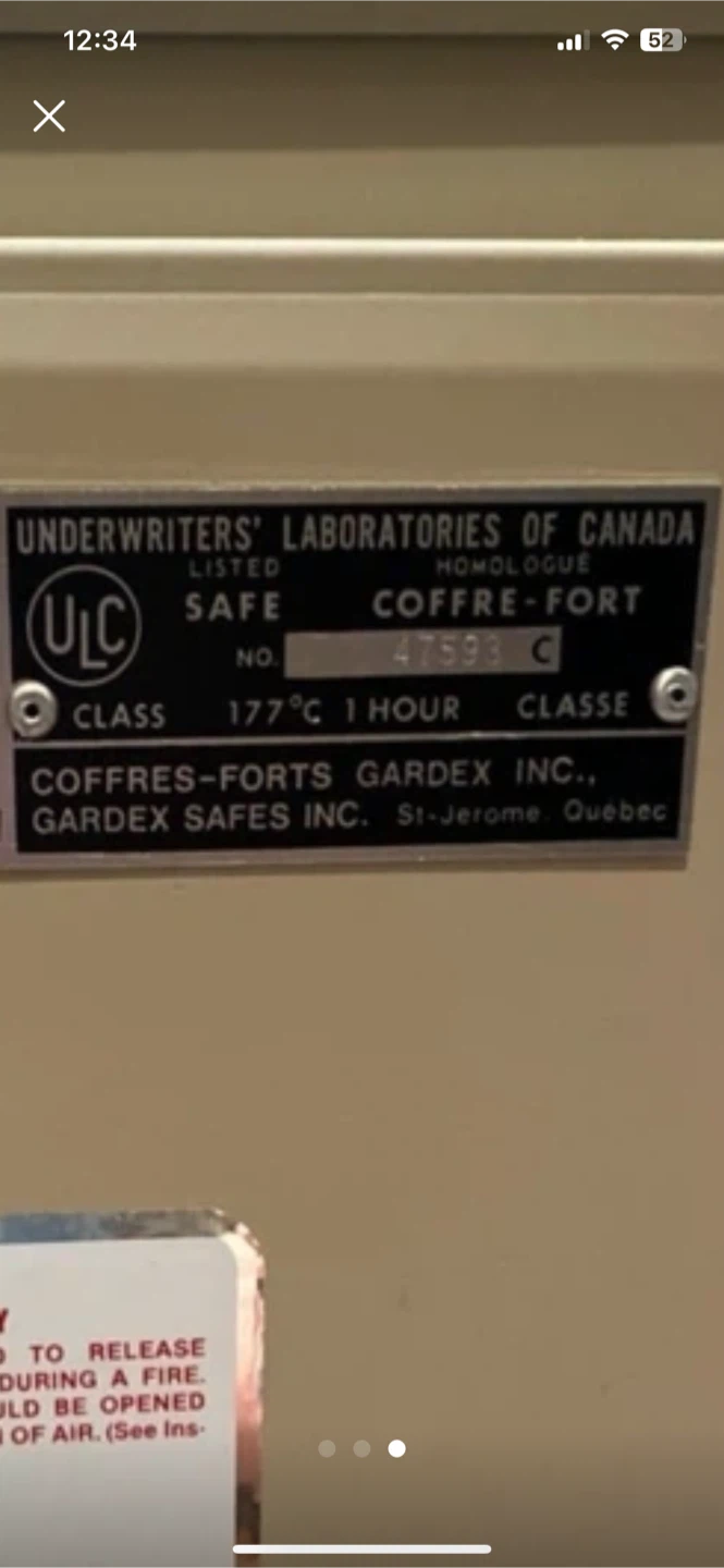 Sears Gardex Fire-Resistant Safe - photo 4