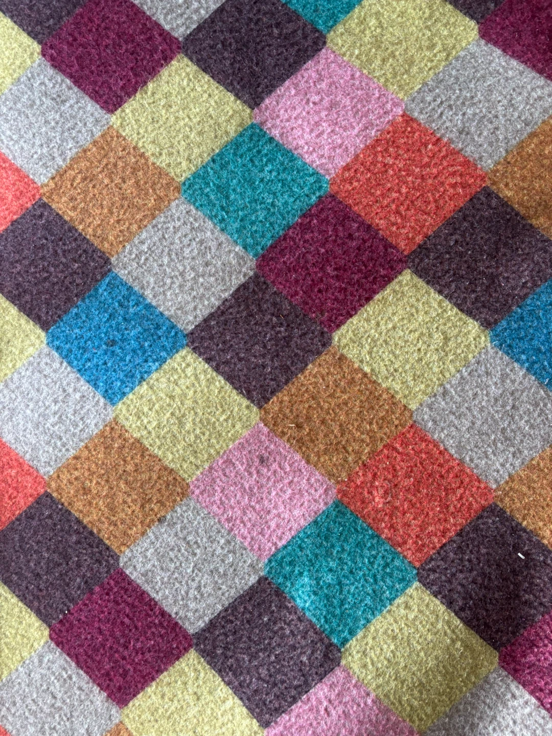 Two Multicoloured Diamond Pattern Mats - photo 2