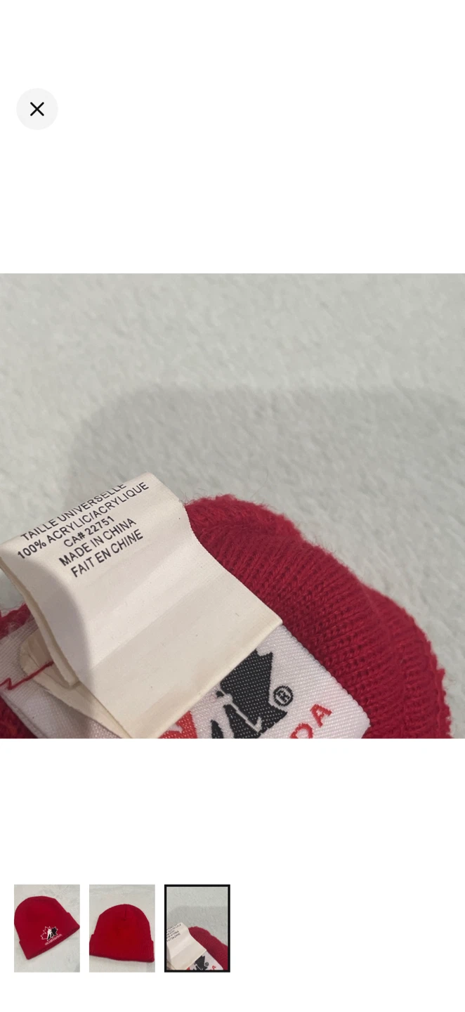 Red Canada Hockey Beanie youth - photo 3