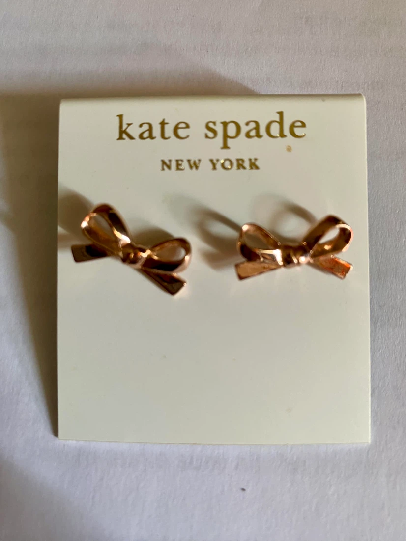 Kate Spade Bow and Heart Stud Earrings